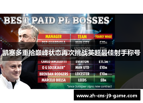 凯塞多重拾巅峰状态再次挑战英超最佳射手称号